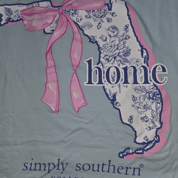 Simply Southern Tops - Simply Southern Pink and Blue Florida Tee